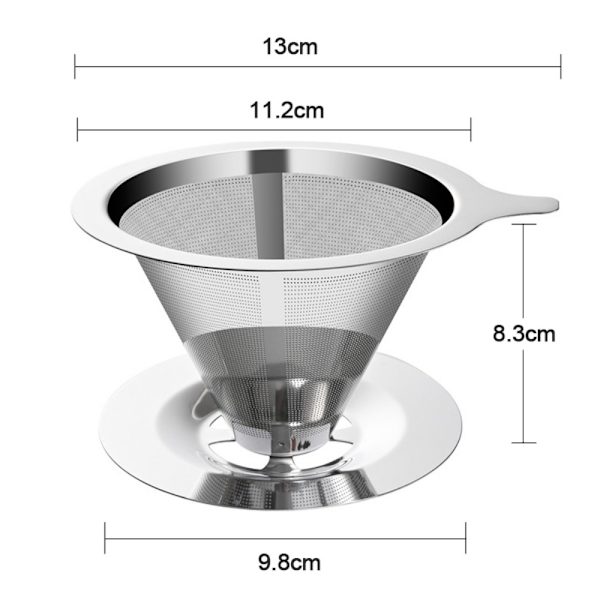 Kaffefilter Kaffe Drip Mesh 600 MESHM-MED BASE M-MED BASE 600 MeshM-With Base