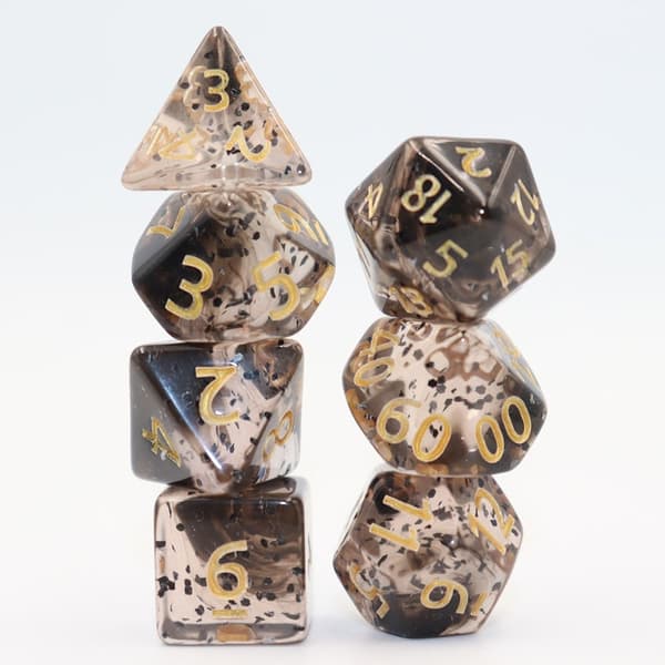7 Stk/sett DND Terning Polyhedral Terning GRØNN GRØNN green