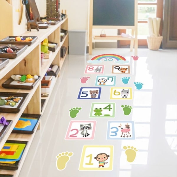 Hopscotch Game Floor Stickers 2 2 2