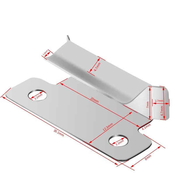 20stk Sengeclips Klemmer Sengeglas Sengeplatform Fast klemme til