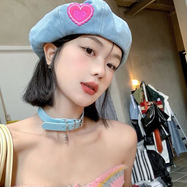 Denim Beret Hats Painter Cap 5 5 5
