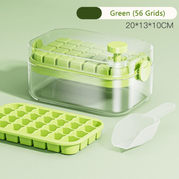 Ice Cube-bricka Ice Cube Maker Mould GRÖN 56 GRIDS 56 GRIDS Green 56 Grids-56 Grids