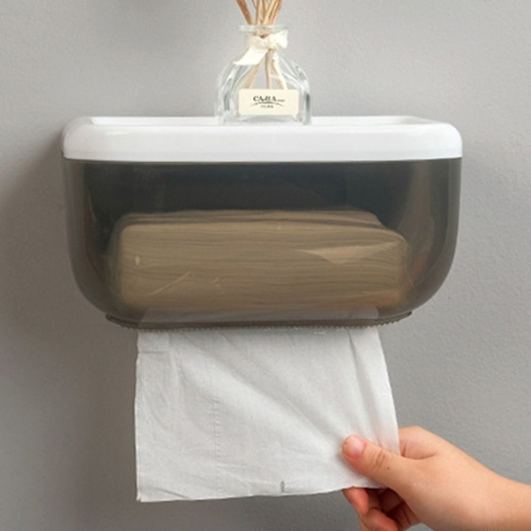 Toalettpapirholder Tissue Box SORT Black