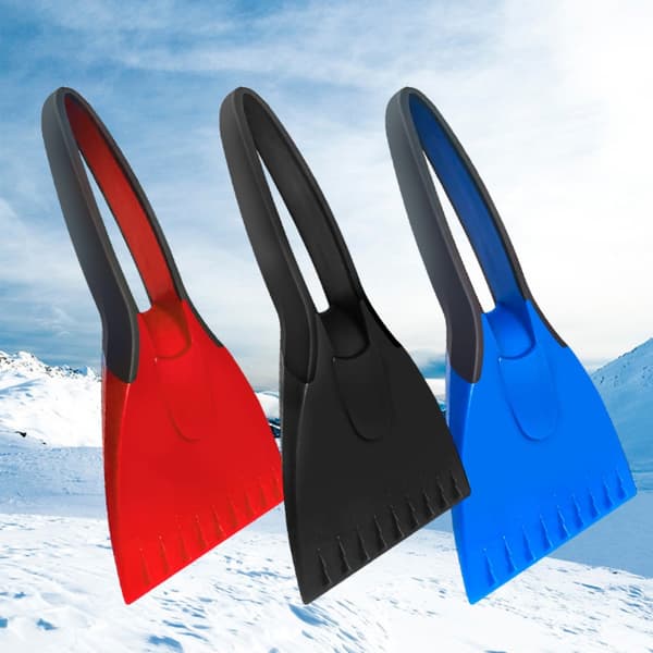 Bil Snow Remover Spade Ice Scraper Tool röd