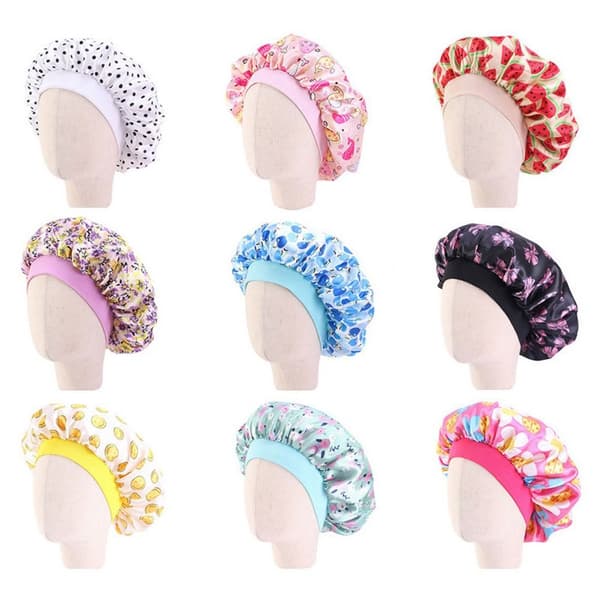 Satin Bonnets Wide Headwrap 9 9 9