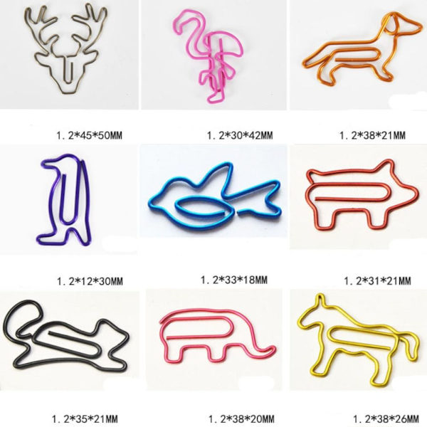 50 STK Papirclips Indbindingsklips FLAMINGO FLAMINGO flamingo