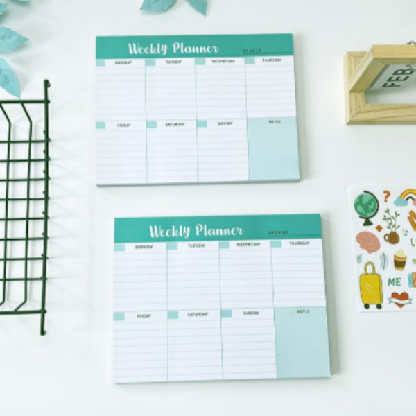Weekly Planner Notepad To Do List Pad Daglig Planner