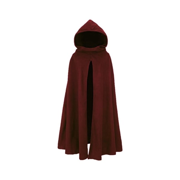 Halloween Kläder Open Cape Cloak WINE RED L wine red L