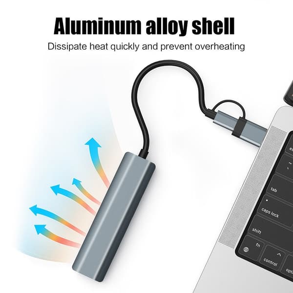 USB C HUB -moniporttinen sovitin USB 3.0 -jakaja