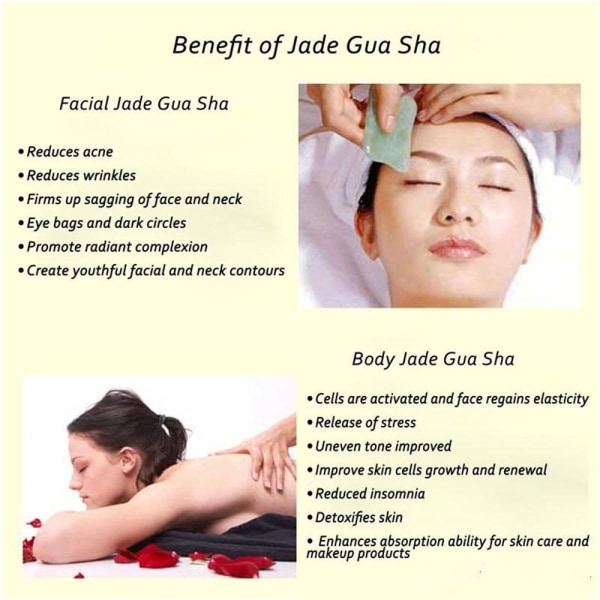 Guasha Board Beauty Therapy Tool GRÖN green