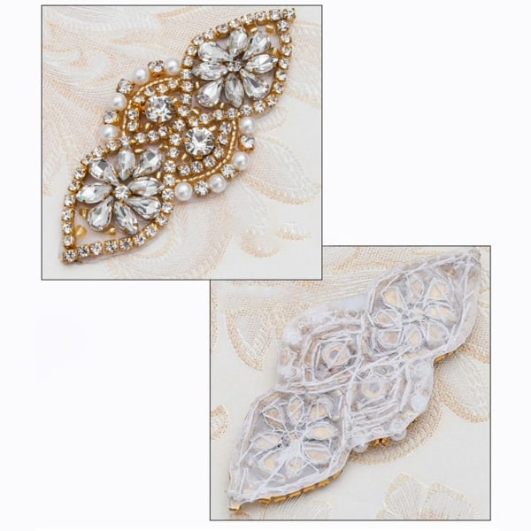 Krystalldekor Rhinestone Applique ROSEGULL rose gold