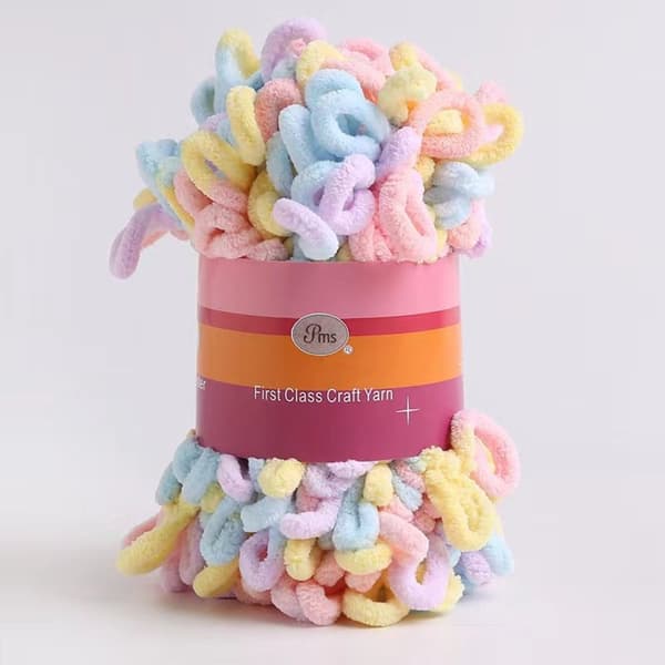 Chunky Garn Virkad Scarf Tråd E E E