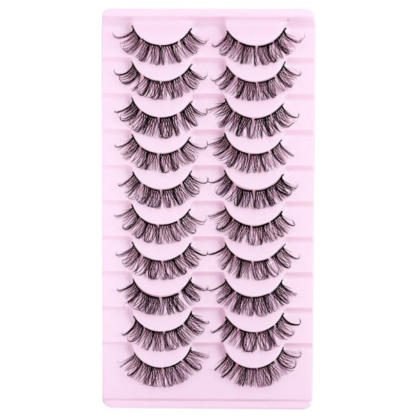 10 Par Cluster Lashes Russian Strip Lashes D02 D02 D02