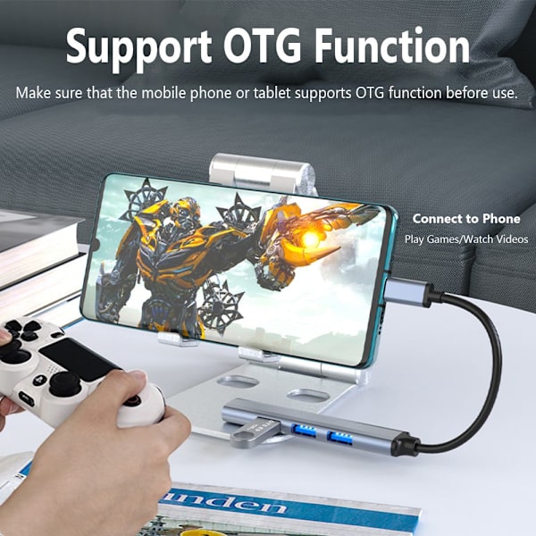 Type-C HUB USB 3.0 Expander Dockningsstation