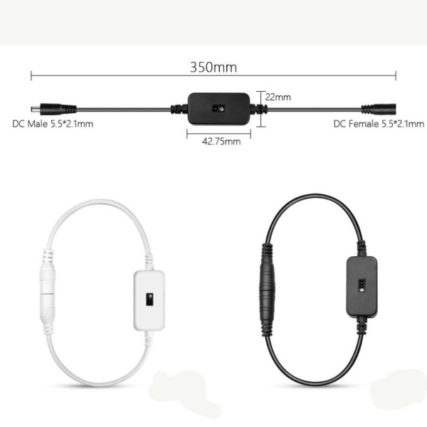 Sensorbryterdetektor For LED Strip Light HVIT white