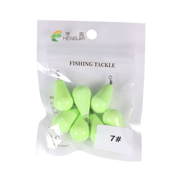 Lysende Fiske Bly Sinkers Fiske Vekt Sinker 27G-7STK 27g-7pcs