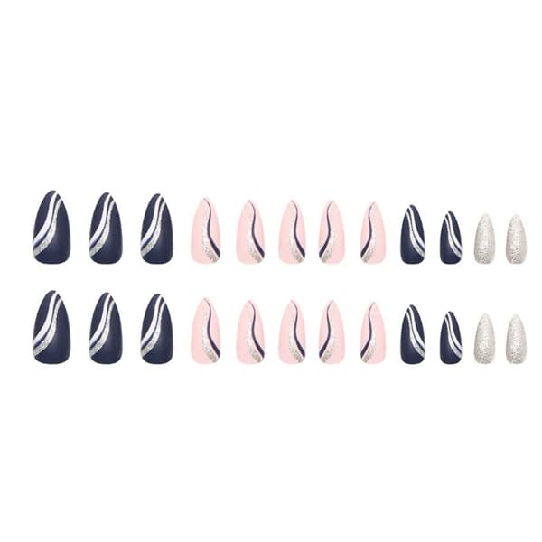 24stk False Nails Long Mandel W276 W276