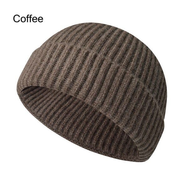 Cuff Beanie Knit Hat KAFFE KAFFE Coffee