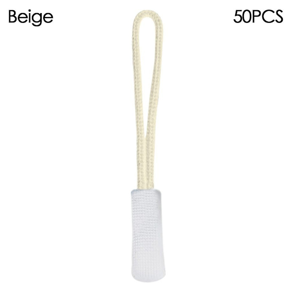 50st Dragkordsdragare med blixtlås BEIGE Beige