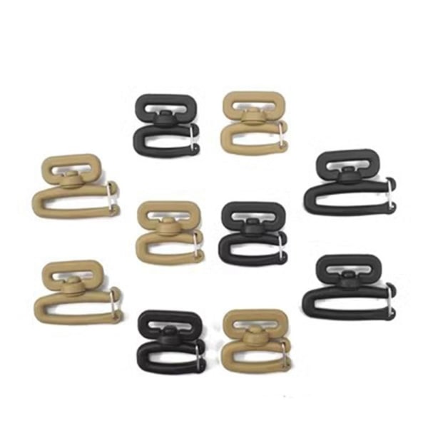 Webbing Spännen Krok Ryggsäck Väska Clips KHAKI 50 TILL 50MM Khaki 50 to 50mm