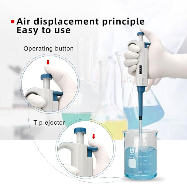 Pipetter med variabelt volum Enkanals pipettevolum mikro