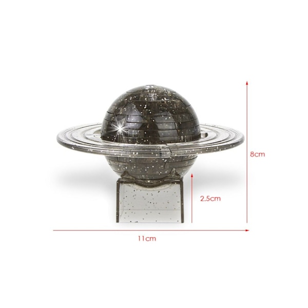 Krystalpuslespil Saturn TRANSPARENT transparent