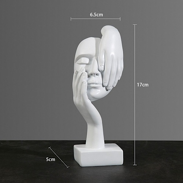 Abstrakt statue Desktop Ornament SORT C C Black C-C