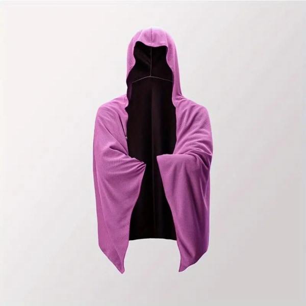 Hurtigttørrende Poncho Poncho Badehåndklæde LILLA purple