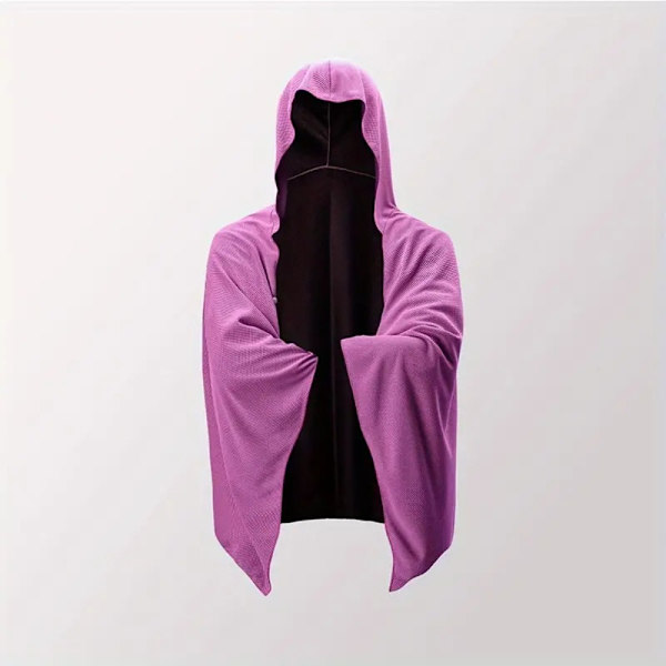 Snabbtorkande Poncho Poncho Badhandduk LILA purple