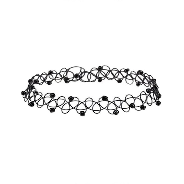 Stretch Choker Halskæde Gothic Elastiske Halskæder Multi Farver