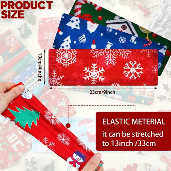 2 STK Christmas Sweat Band Yoga Hair Band 3 3 3