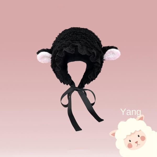 Fluffy Hats Kostyme Luer HVIT White