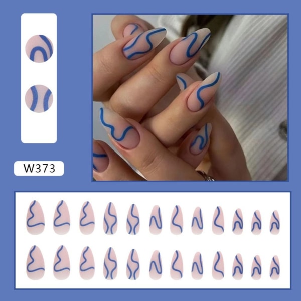 24stk False Nails Long Almond XR-01 XR-01 XR-01
