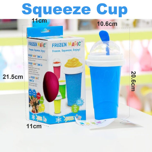 Slushie Maker Cup Magic Quick Frozen Smoothies Cup rose red
