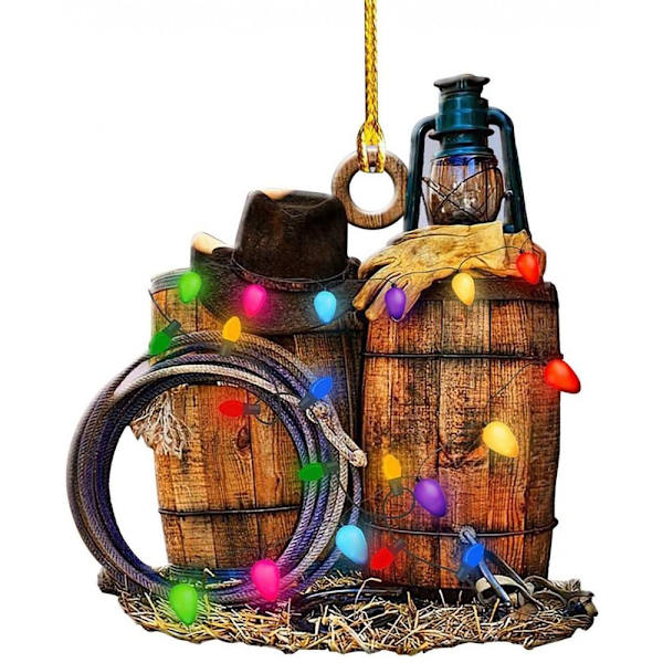 Hat Støvler Ornament Xmas Tree Hanging Sign B-3PCS B-3PCS B-3pcs