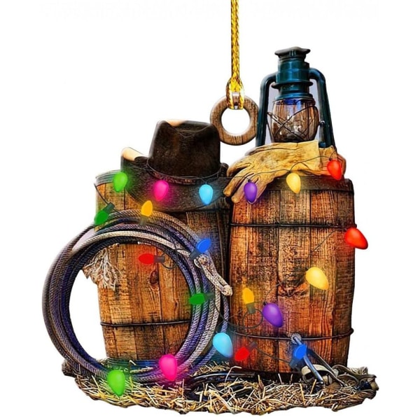Hattu Saappaat Ornamentti Xmas Tree Riippuva kyltti B-3PCS B-3PCS B-3pcs