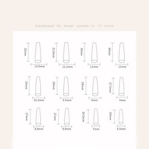 Tekokynnet Fake Nails -kynsikärjet W1380