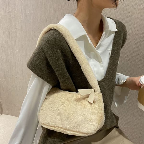 Handleveske Clutch-veske HVIT white