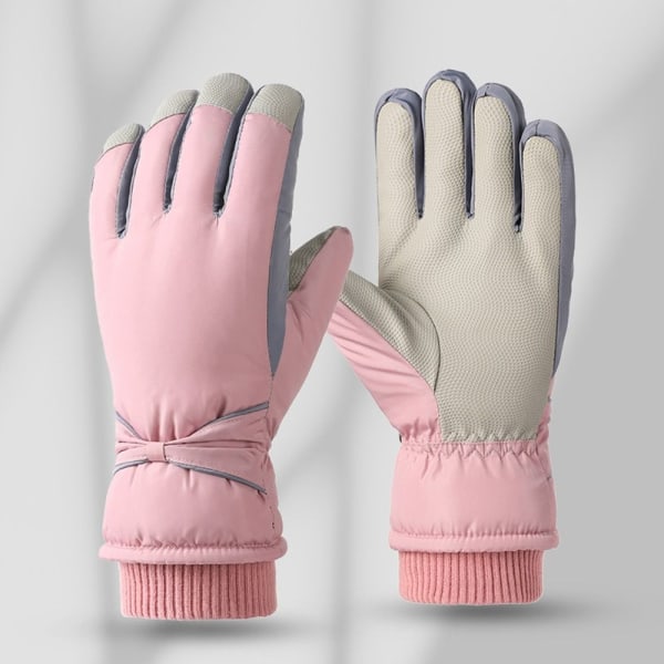 Kvinder Plys Handsker Snowboard Ski Handsker LYS PINK light pink