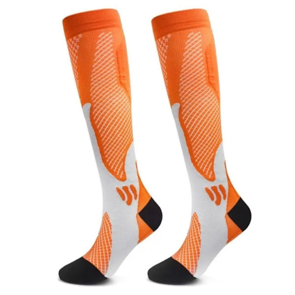 Kompressionsstrumpor Sportstrumpor ORANGE S-M Orange S-M