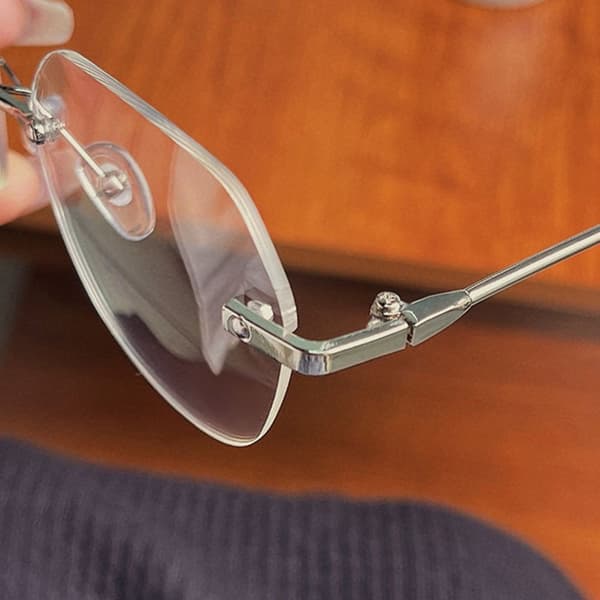 Anti Blue-ray glasögon Optisk glasögonbåge SILVER silver