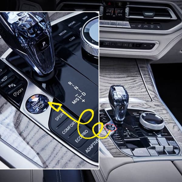 for bm w E90 E91 E92 E93 E60 4-fargers start stopp-knapp svart