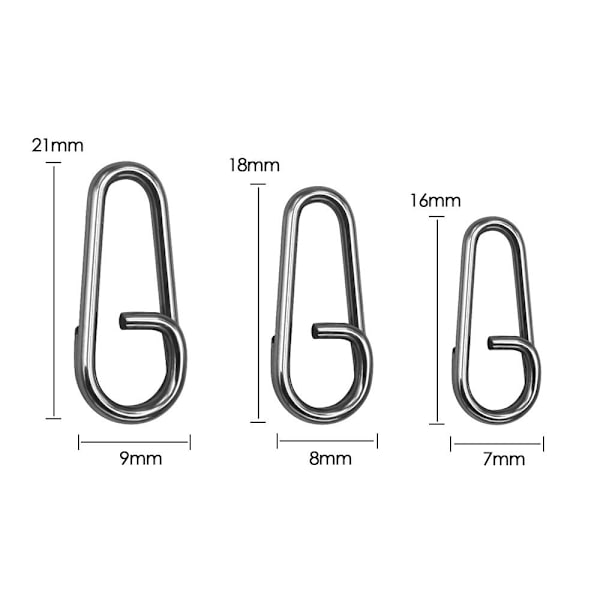 Fiske Hengende Snap Barrel Swivel 21MMBLACK SORT 21mmBlack