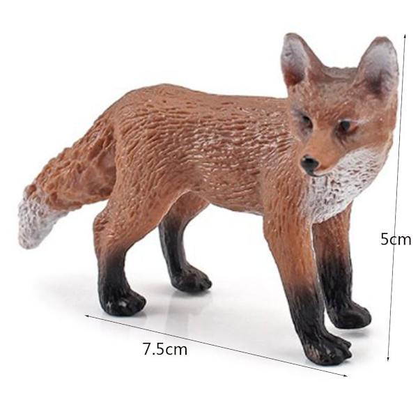 2stk Dyr Figurer Miniature Legetøj 7,5X5CM 7.5X5CM