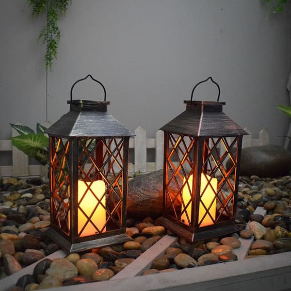 LED Solar Lantern Palace Lampe BRONZE Bronze