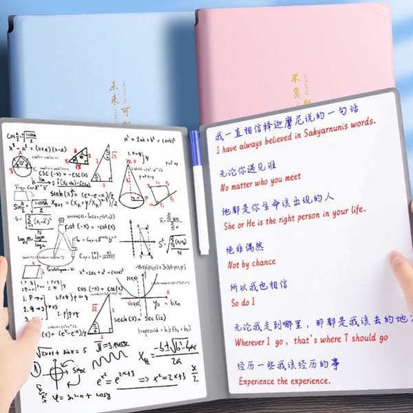 Whiteboard Notesbog med Whiteboard Pen Viskeklud Whiteboard Pen Set
