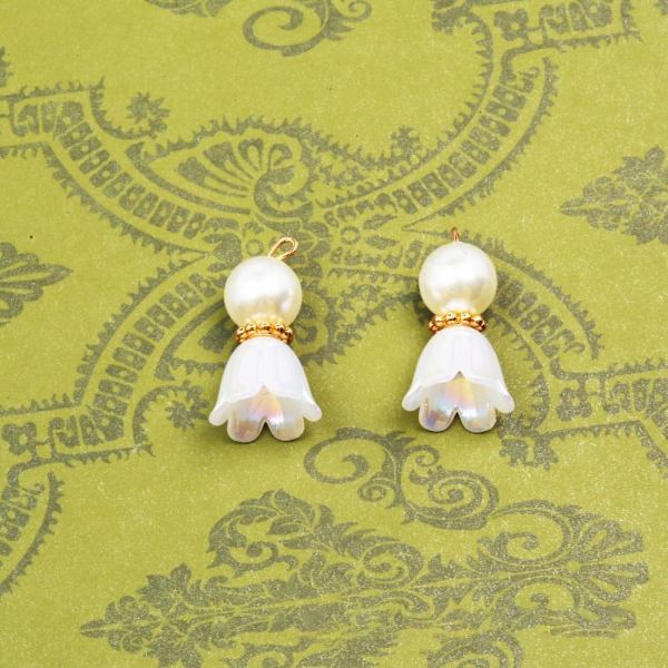 20 stk Pearl Bell Orkideer anheng DIY anheng C C C