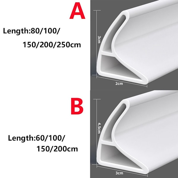 60-250cm Vandprop Vandtilbageholdelsesstrimmel A-80CM A-80cm