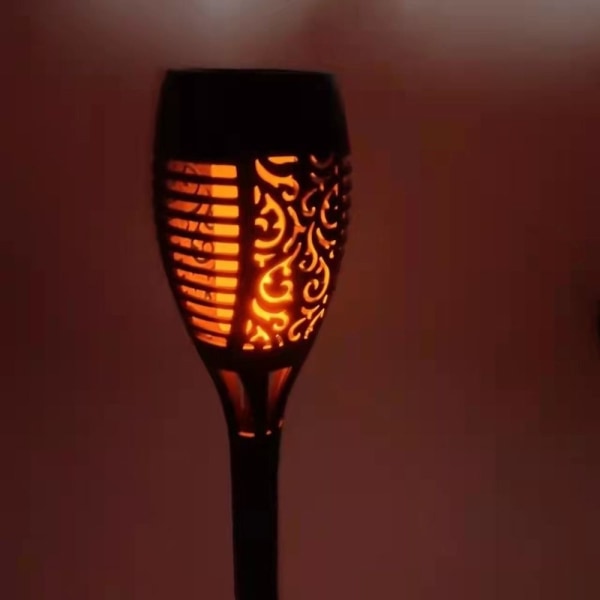 Solar Lampe Flamme Lys BLÅT blue