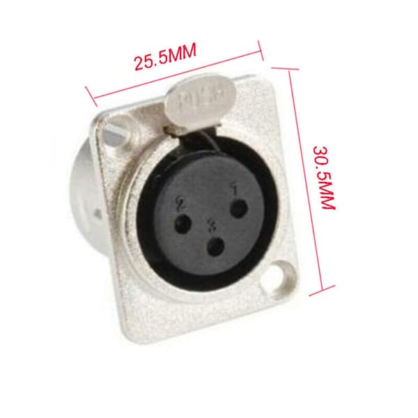 4 kpl XLR-liitinsovittimen liitinpistoke